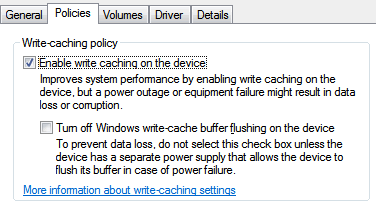 Write Caching Policy